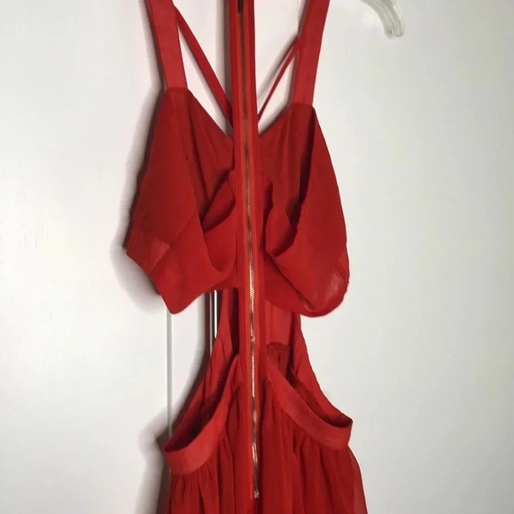 QURIO BY AGGIE Red Cutout Maxi Dress - Picture 4 of 7